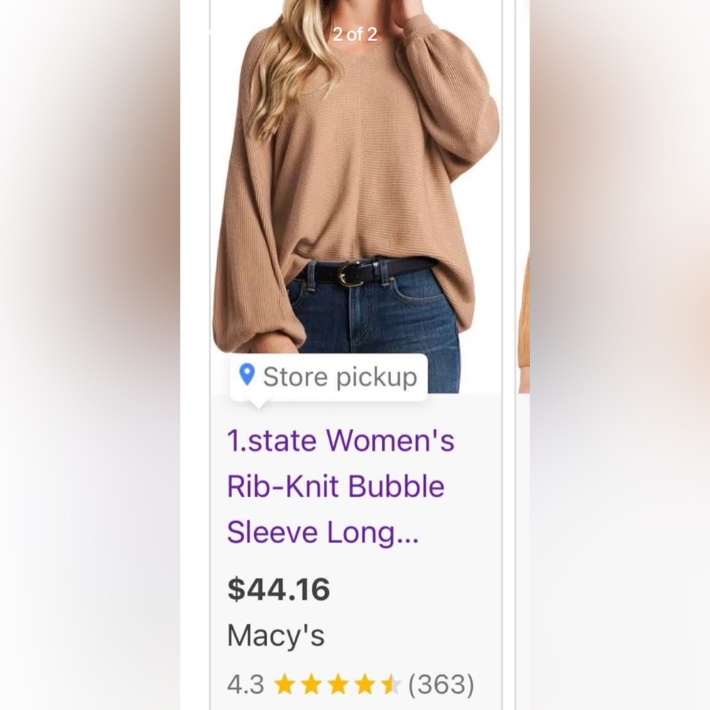 Bubble Sleeve Sweater